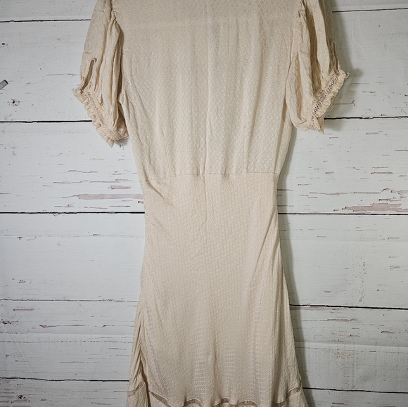 FREE PEOPLE Warm Glow Mini Dress petal bloom light pink/peach NWOT XS - Picture 6 of 8